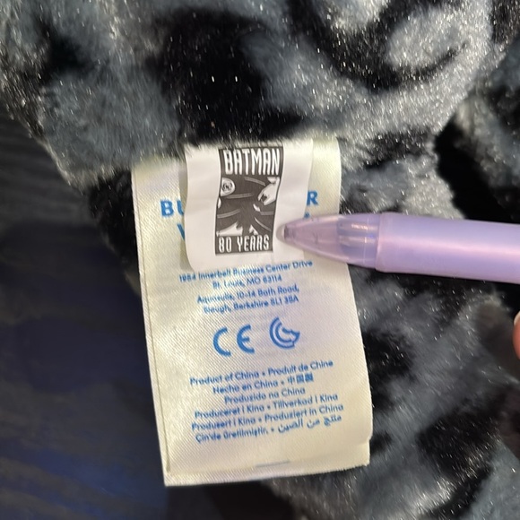 Build a bear Batman  Stuffed Bear - Picture 3 of 6